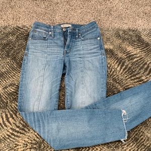 High rise skinny jeans